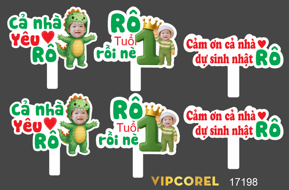 Hashtag cầm tay chụp ảnh sinh nhật 1 tuổi