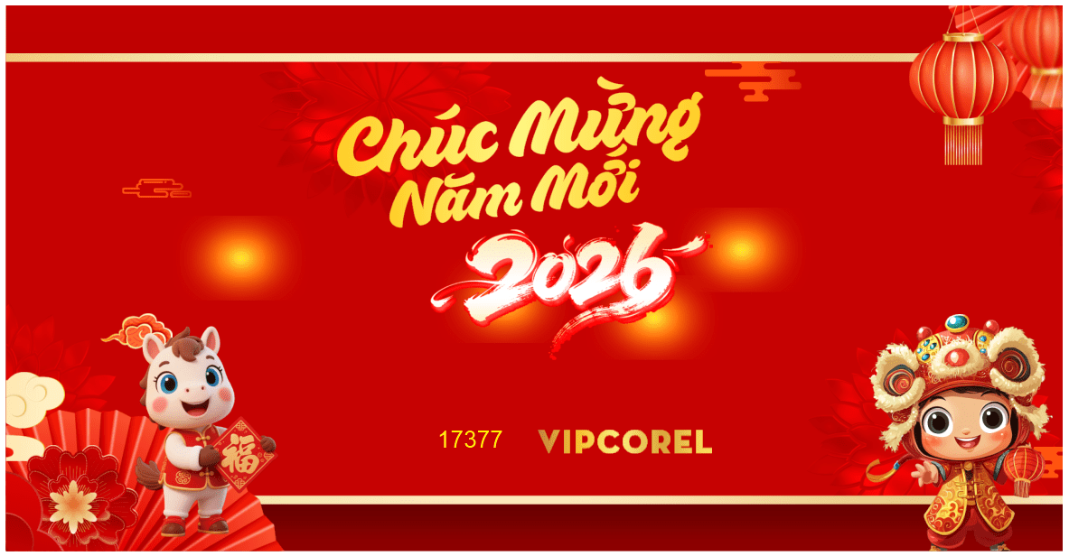 Backdrop Happy New Year 2026 file corel #204