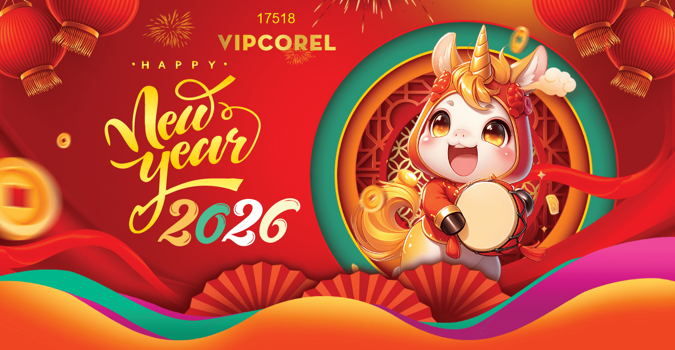 Backdrop Happy New Year 2026 file corel #259