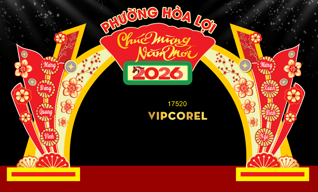 Backdrop Happy New Year 2026 file corel #261