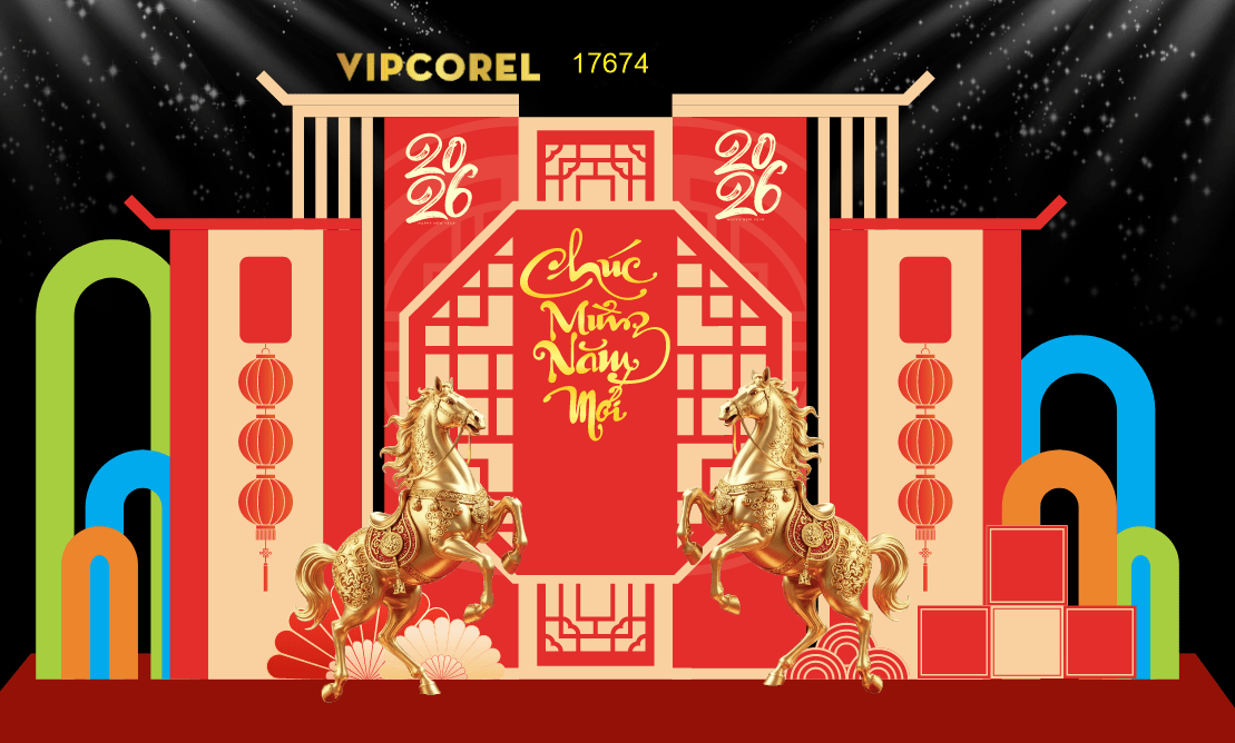 Backdrop Happy New Year 2026 file corel #304