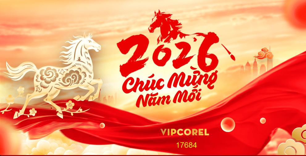 Backdrop Happy New Year 2026 file corel #310
