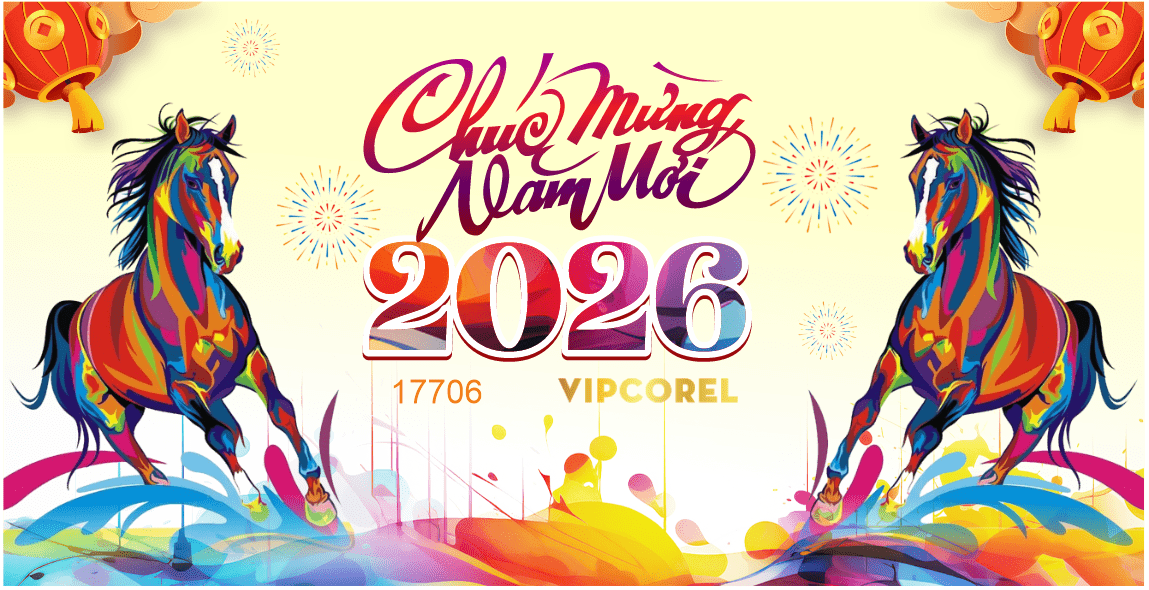 Backdrop Happy New Year 2026 file corel #329