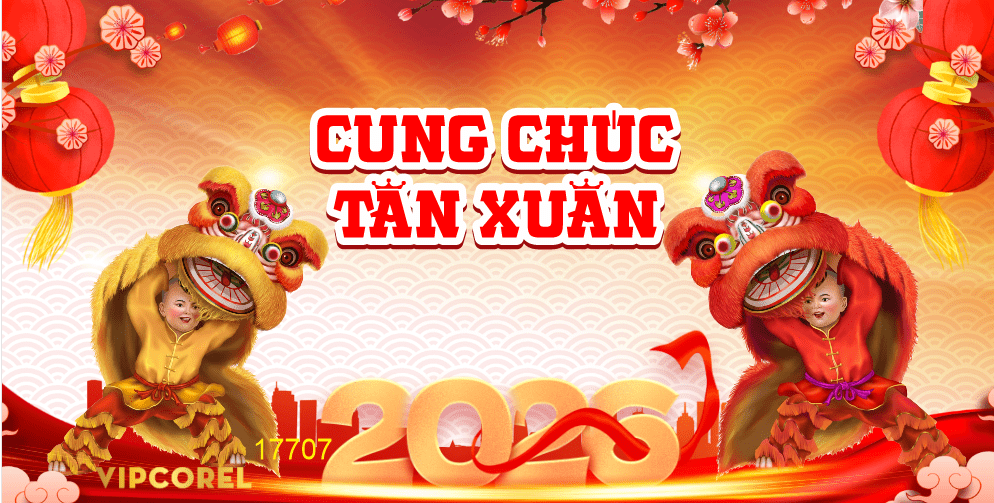 Backdrop Happy New Year 2026 file corel #341