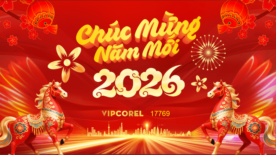 Backdrop Happy New Year 2026 file corel #374