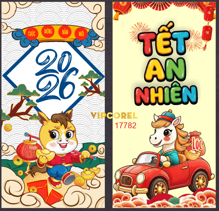 Backdrop Happy New Year 2026 file corel #387