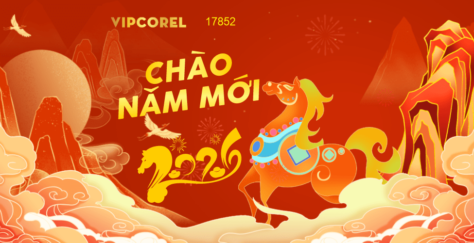 Market Chúc mừng năm mới 2026 file corel #429