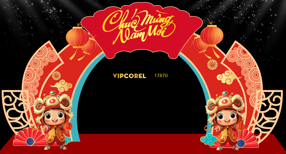 Market Chúc mừng năm mới 2026 file corel #441
