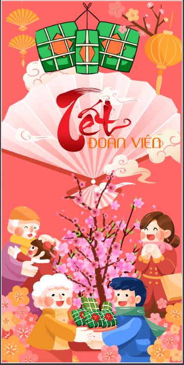 Market Chúc mừng năm mới 2026 file corel #450