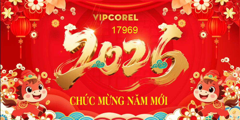 Market Chúc mừng năm mới 2026 file corel #513