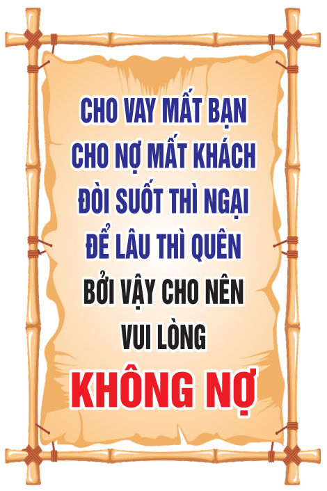 Bảng thông báo Bài Ca Không Nợ file corel