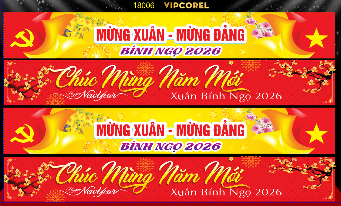Băng rôn chúc mừng năm mới 2026 #6