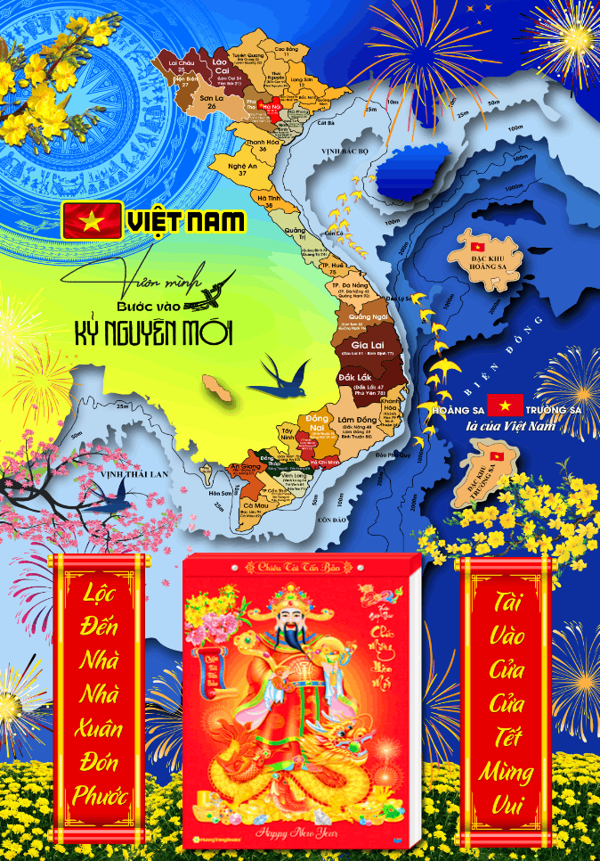 Mẫu tranh lịch tết treo tường 2026 file corel #3