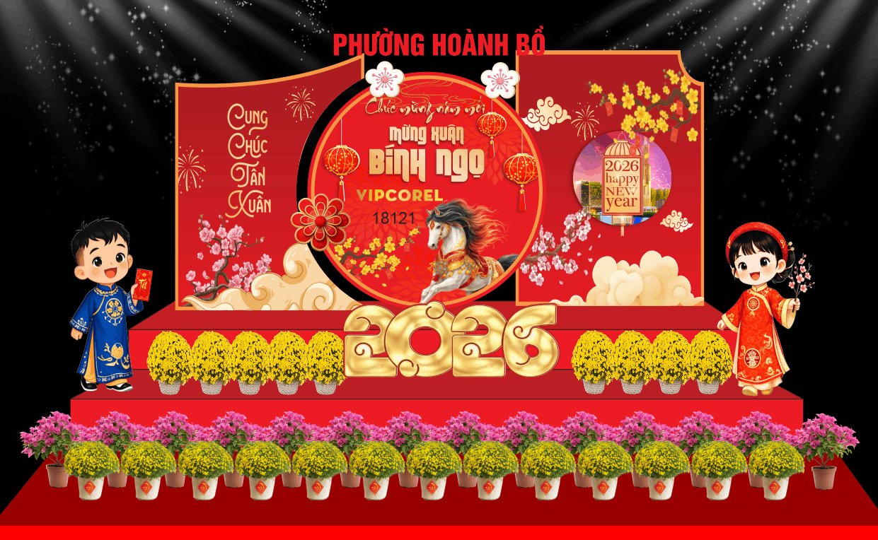 Market Chúc mừng năm mới 2026 file corel #564