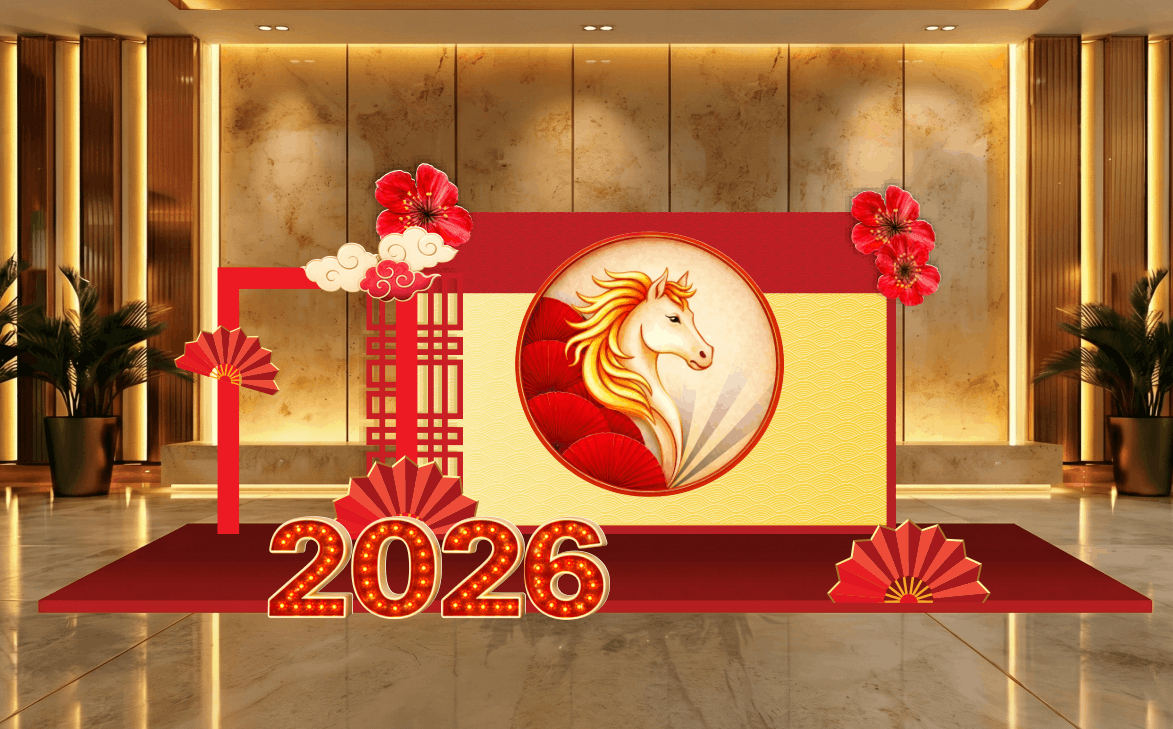 Market Chúc mừng năm mới 2026 file corel #580