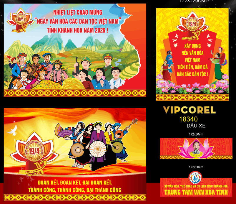 Market ngày văn hóa các dân tộc Việt Nam file cdr