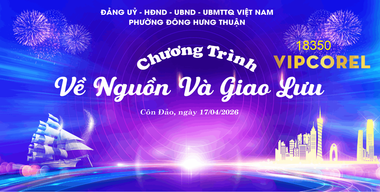 Backdrop chương trình về nguồn và giao lưu file cdr