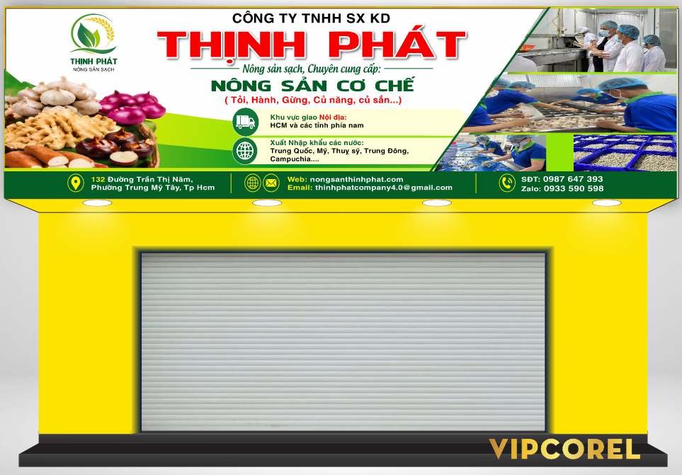 Bảng biển quảng cáo Nông sản sạch Thịnh Phát