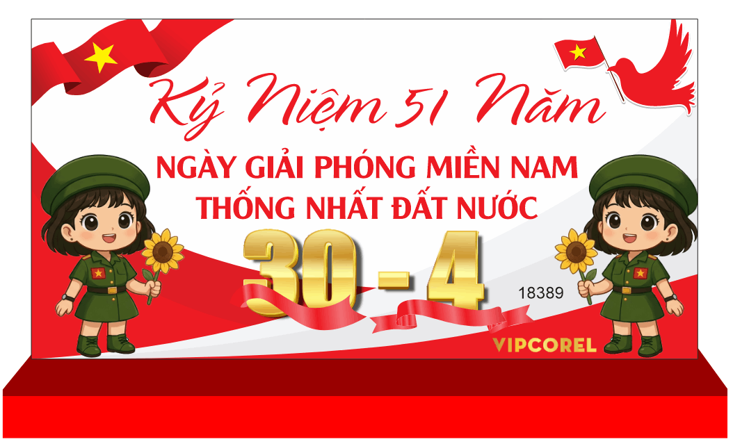 Market văn nghệ kỷ niệm 51 năm ngày 30/4 file cdr