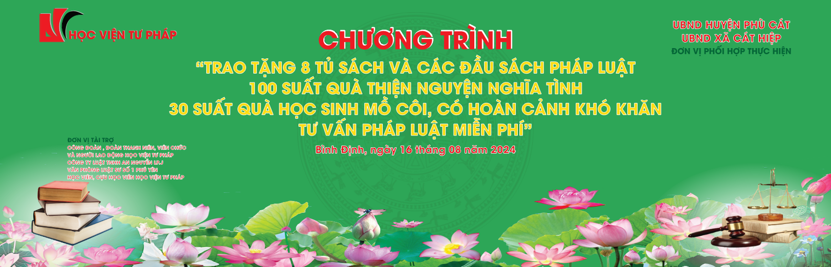 Trương trình tặng sách suất quà tự thiện nguyện file corel