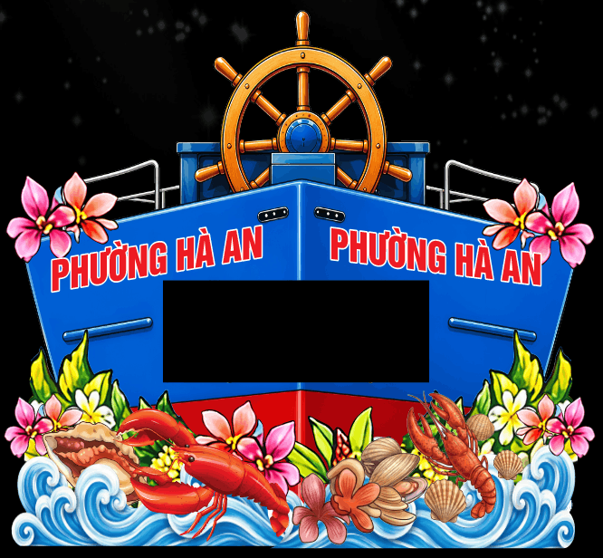 Mô hình diễu hành xe phường Hà An con tàu