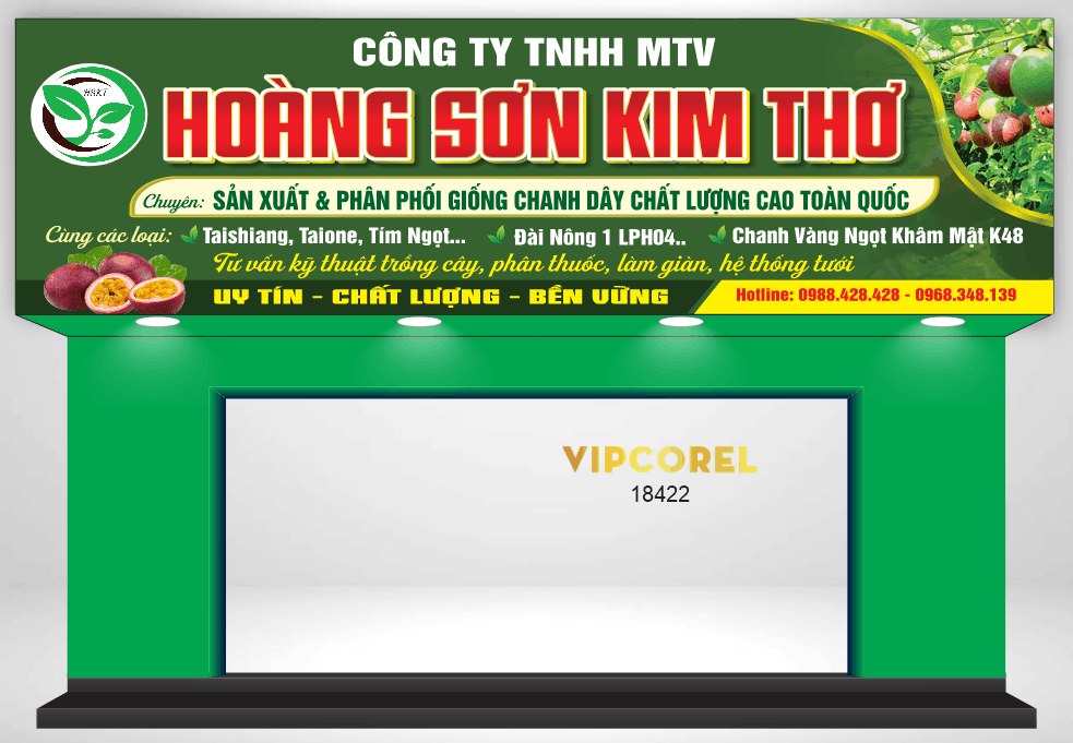 Biển QC sản xuất và phân phối giống chanh dây