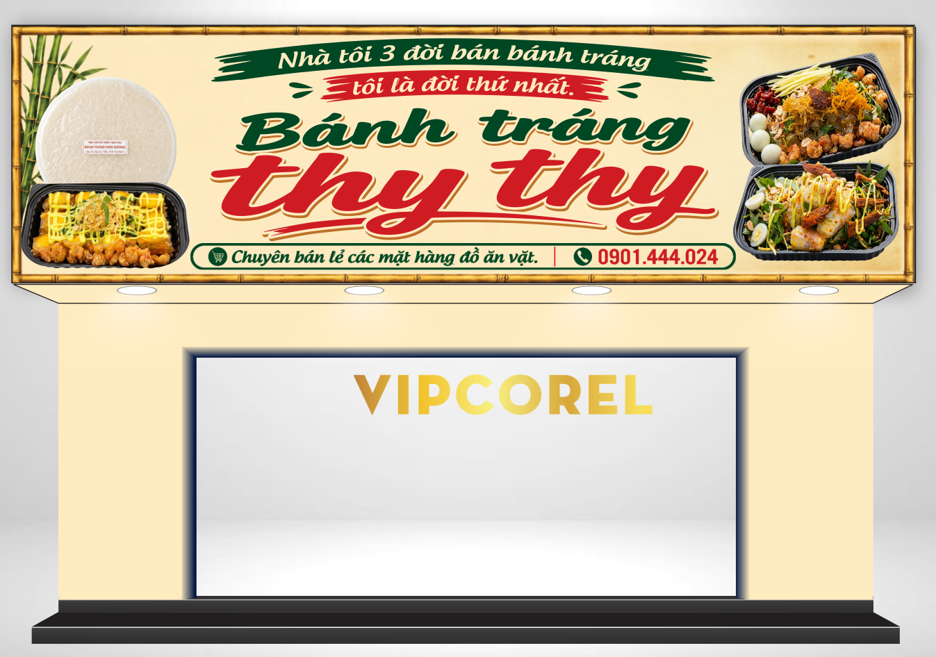 Bảng biển Bánh tráng Thy Thy file vector cdr