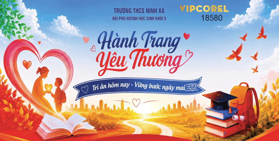 Market Hành trang yêu thương trường THCS file cdr