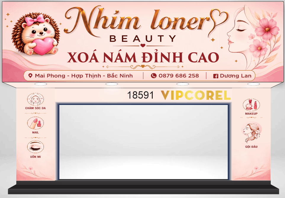 Biển bảng Nhím Loner Beauty xóa nám đỉnh cao