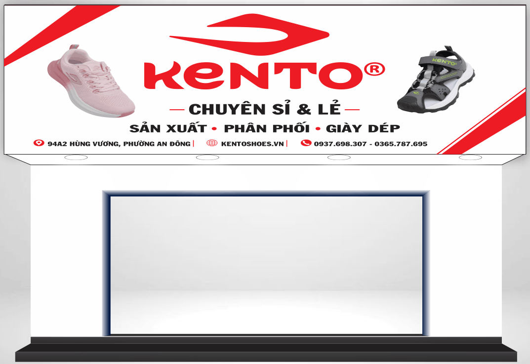 Bảng biển giày Kento chuyên sỉ lẻ giày dép