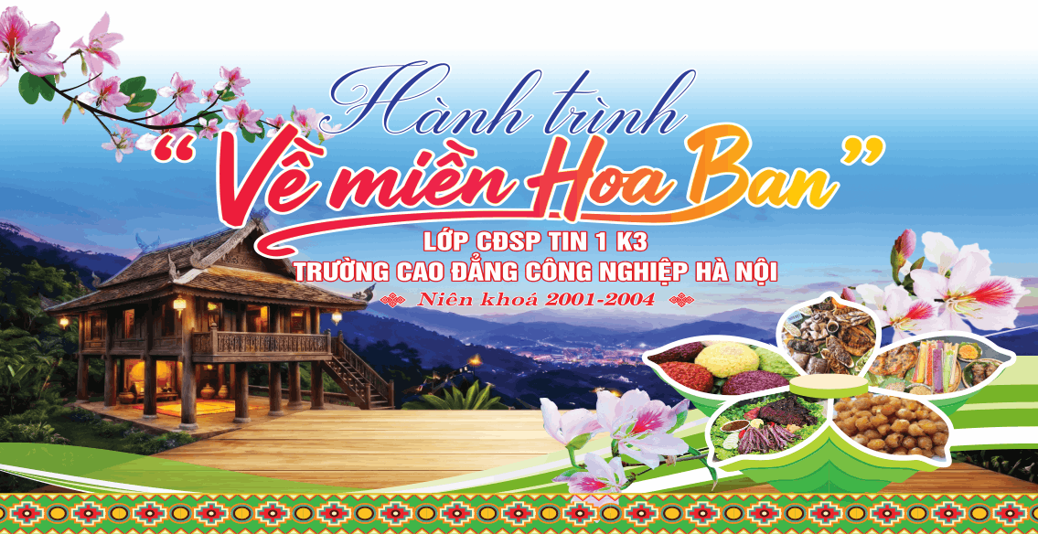 Market hành trình về miền hoa ban file corel