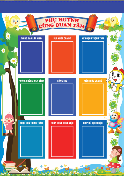 Bảng phụ huynh cùng quan tâm file corel