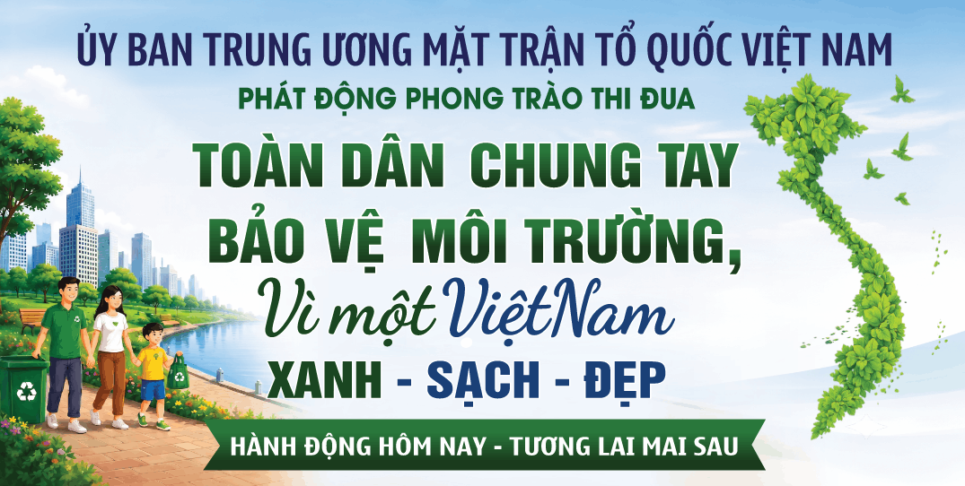 Pano toàn dân chung tay bảo vệ môi trường