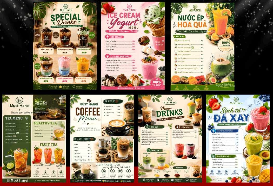 Menu must Hanoi Special Drinks file corel