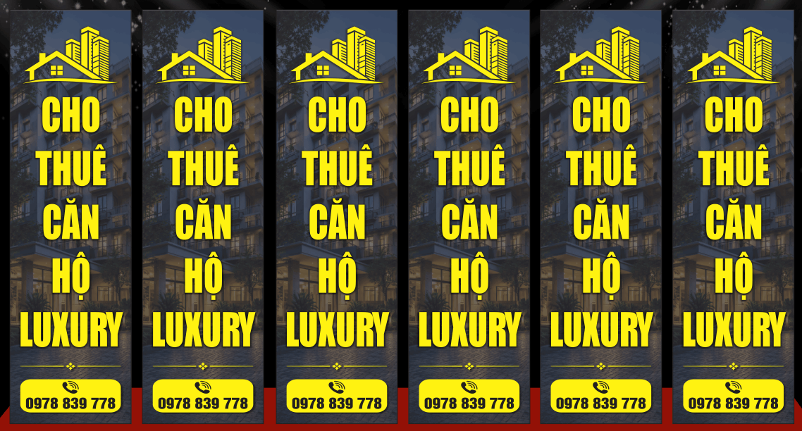 Phướn thả cho thuê căn hộ Luxury