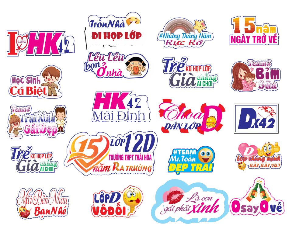 Hashtag chủ đề họp lớp – ngày trở về #2