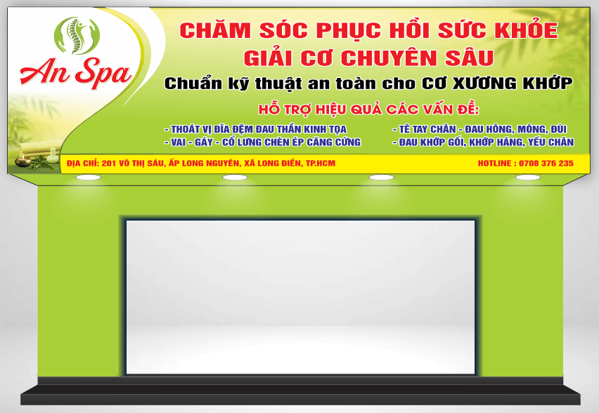 Bảng biển quảng cáo Spa – An Spa file corel