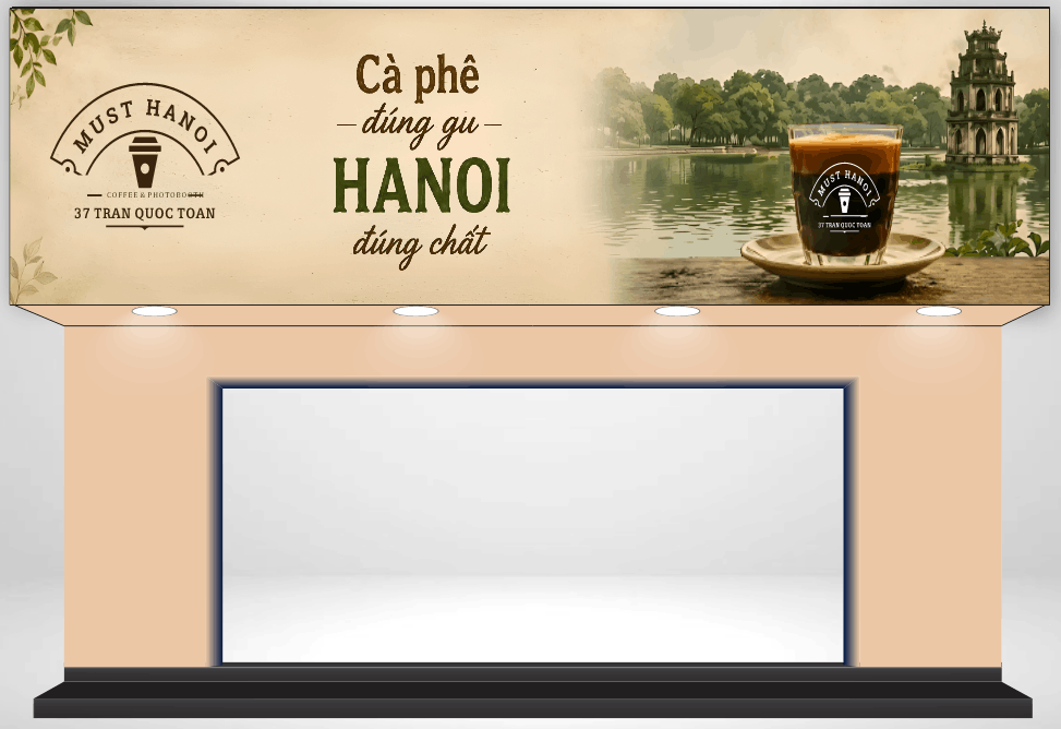 Biển quảng cáo quán cà phê Must Hà Nội