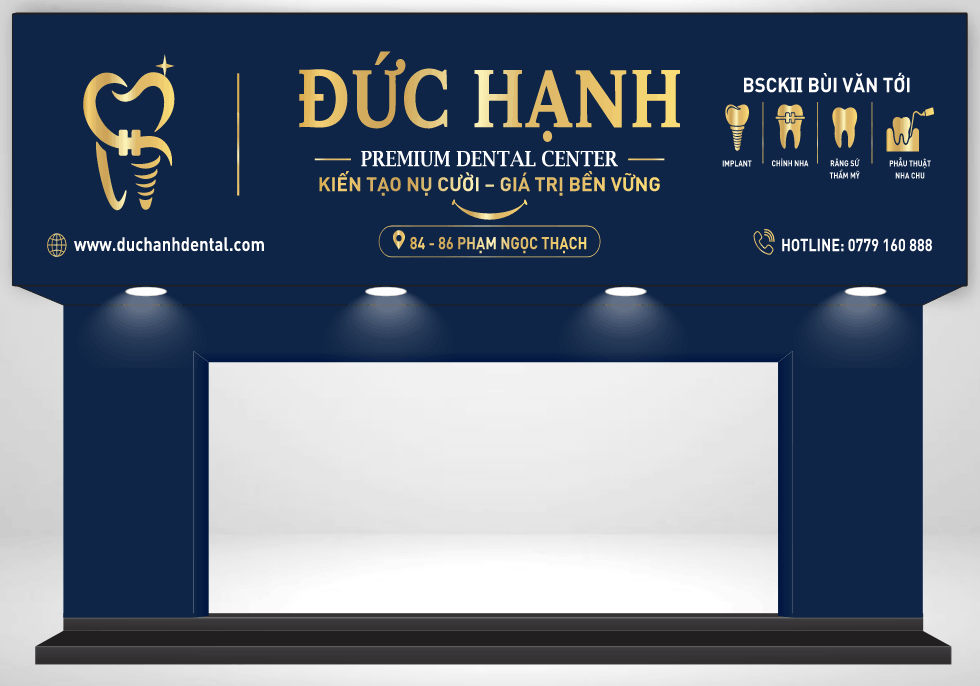 Biển bảng QC Đức Hạnh Dental Center file cdr