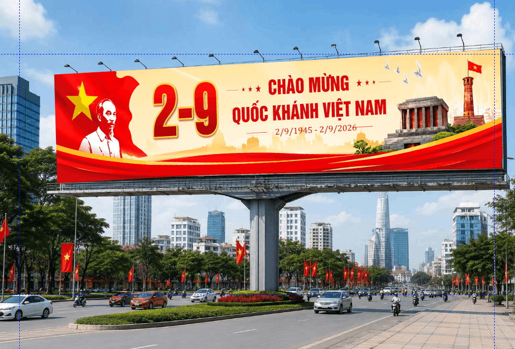 Pano chào mừng Quốc Khánh 2-9 2026 file cdr