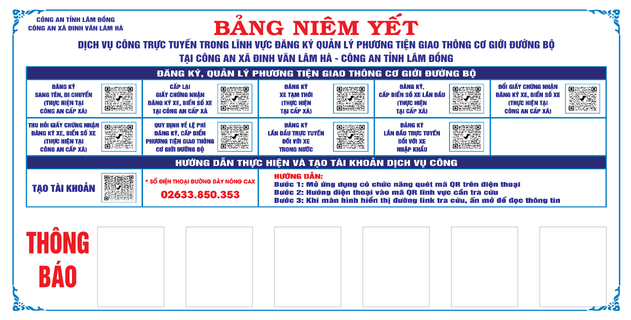 Bảng niêm yết dịch vụ công trực tuyến file cdr