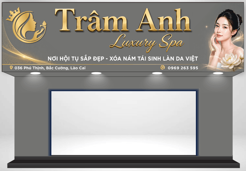Biển quảng cáo Trâm Anh Luxury Spa file cdr x7