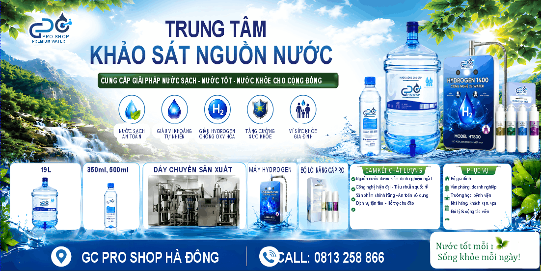Nước sạch và thiết bị lọc nước của GC Pro Shop