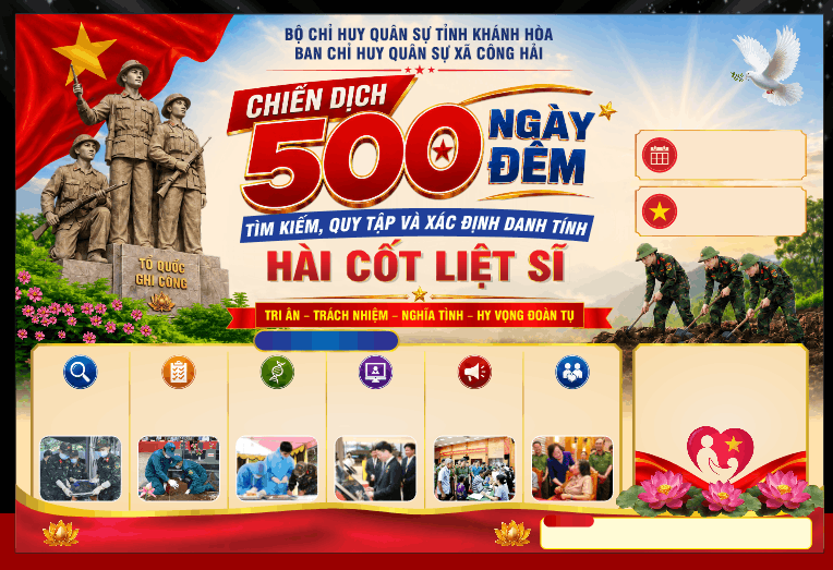 Pano/infographic “Chiến dịch 500 ngày đêm”