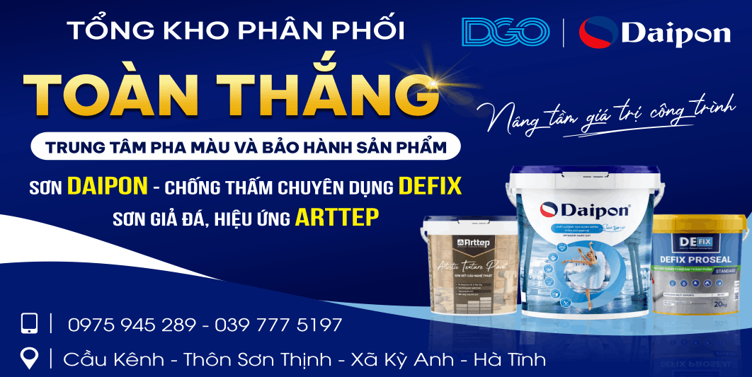 Biển quảng cáo cho tổng kho phân phối sơn