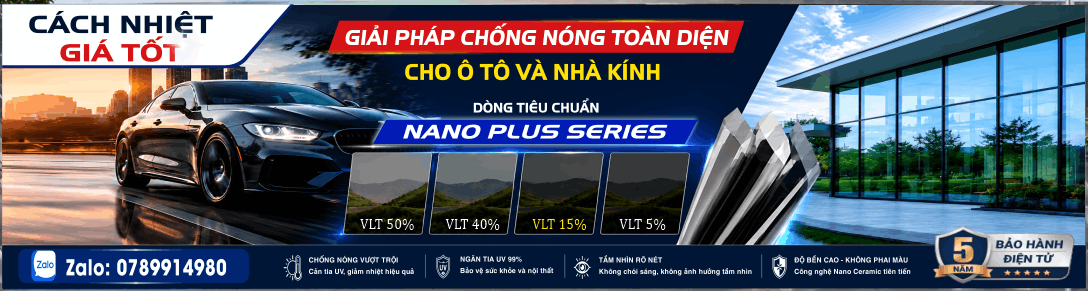 Banner quảng cáo phim cách nhiệt ô tô file cdr