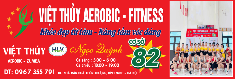 Biển QC phòng tập Aerobic – Fitness Việt Thủy