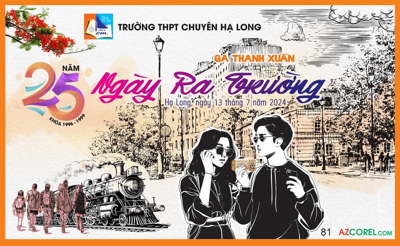 Backdrop 25 năm ngày ra trường GA THANH XUÂN