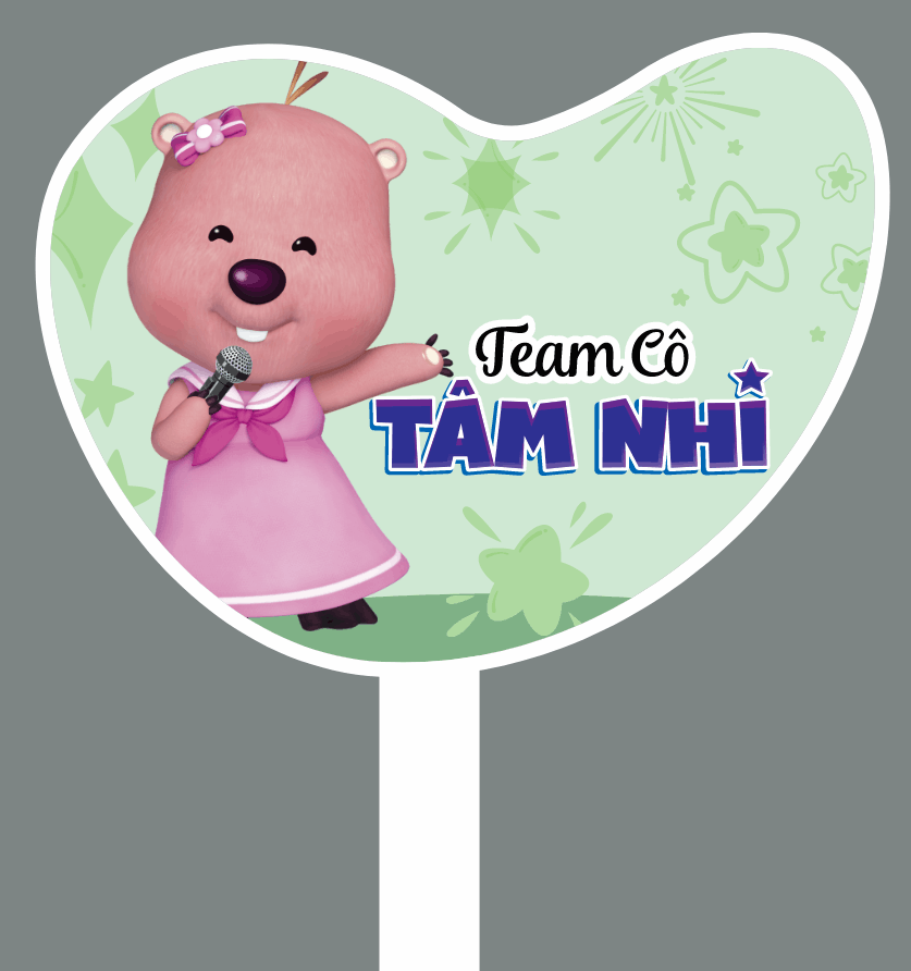 Hashtag cầm tay chụp ảnh Team Cô Giáo file cdr