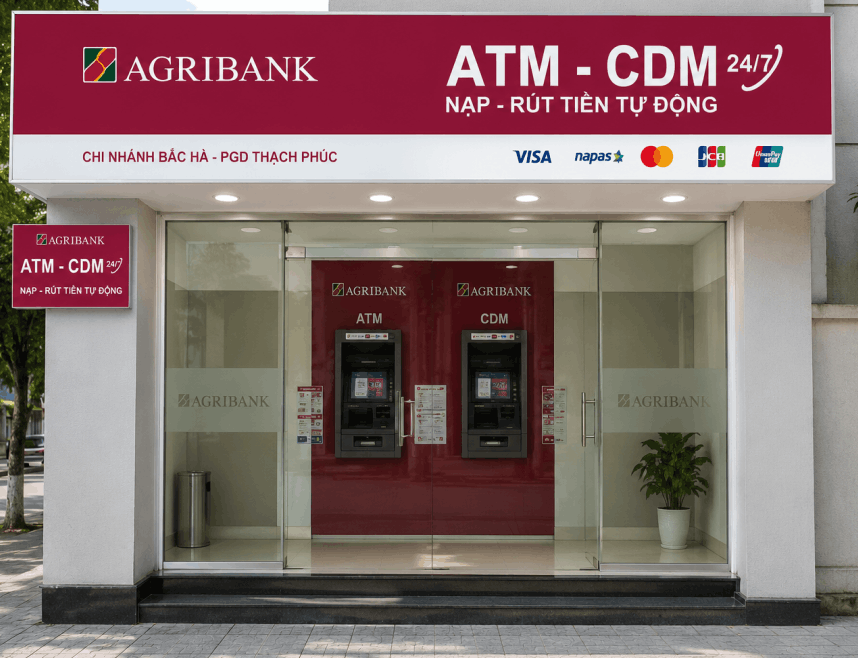 Điểm giao dịch ATM – CDM của ngân hàng Agribank